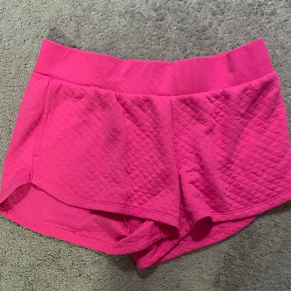 Pink pajama shorts